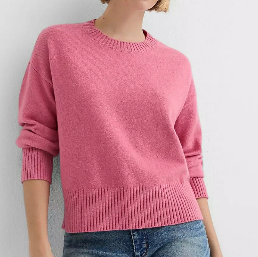 LOFT Pink Relaxed Everyday Sweater